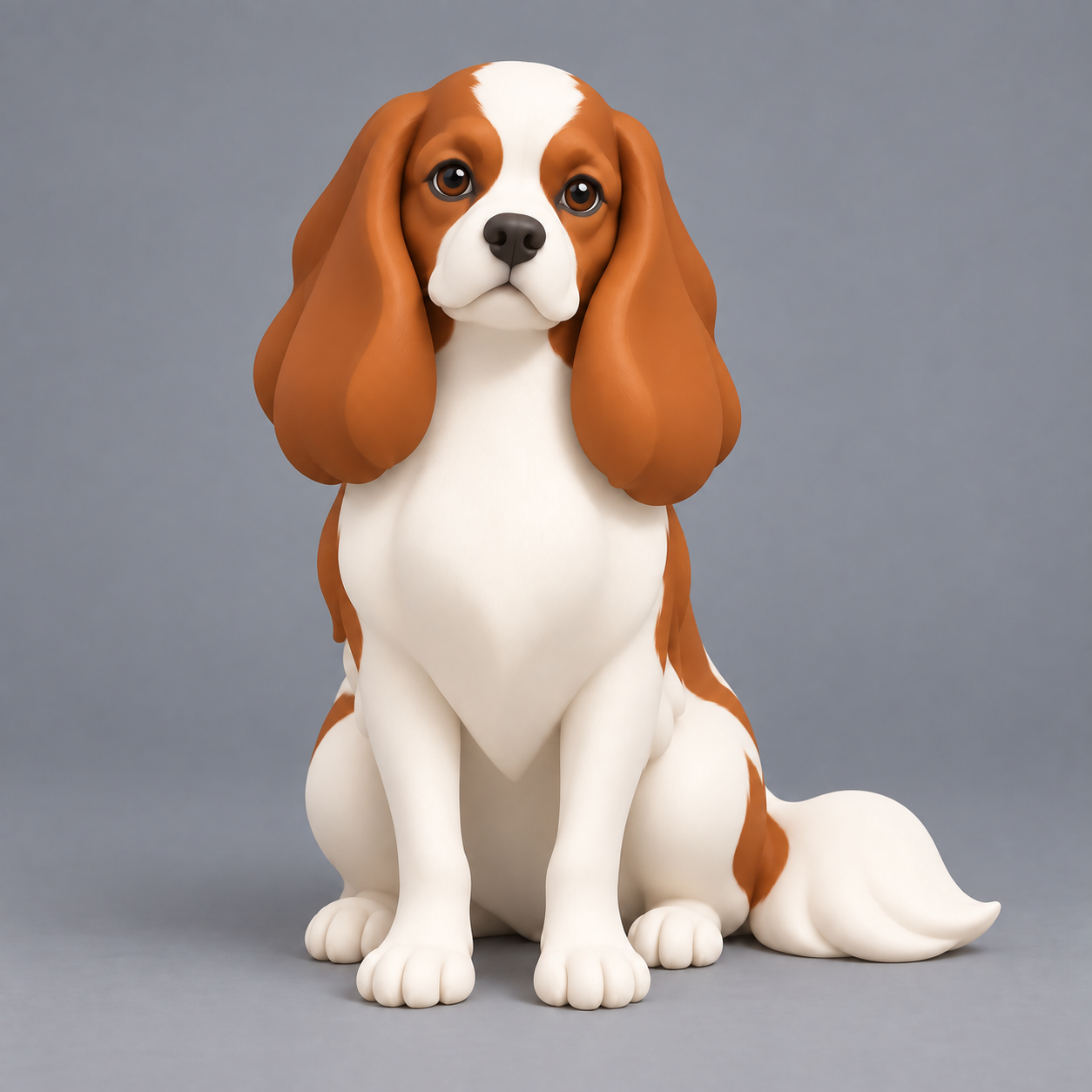 Cartoon sculpture style illustration