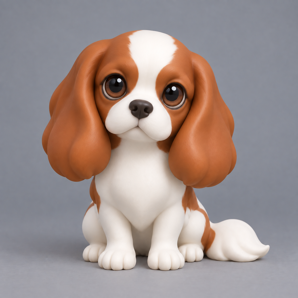 Cute sculpture style illustration